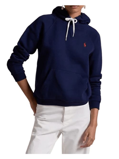 FELPA ATTILLATA CON CAPPUCCIO POLO RALPH LAUREN | 211971691003